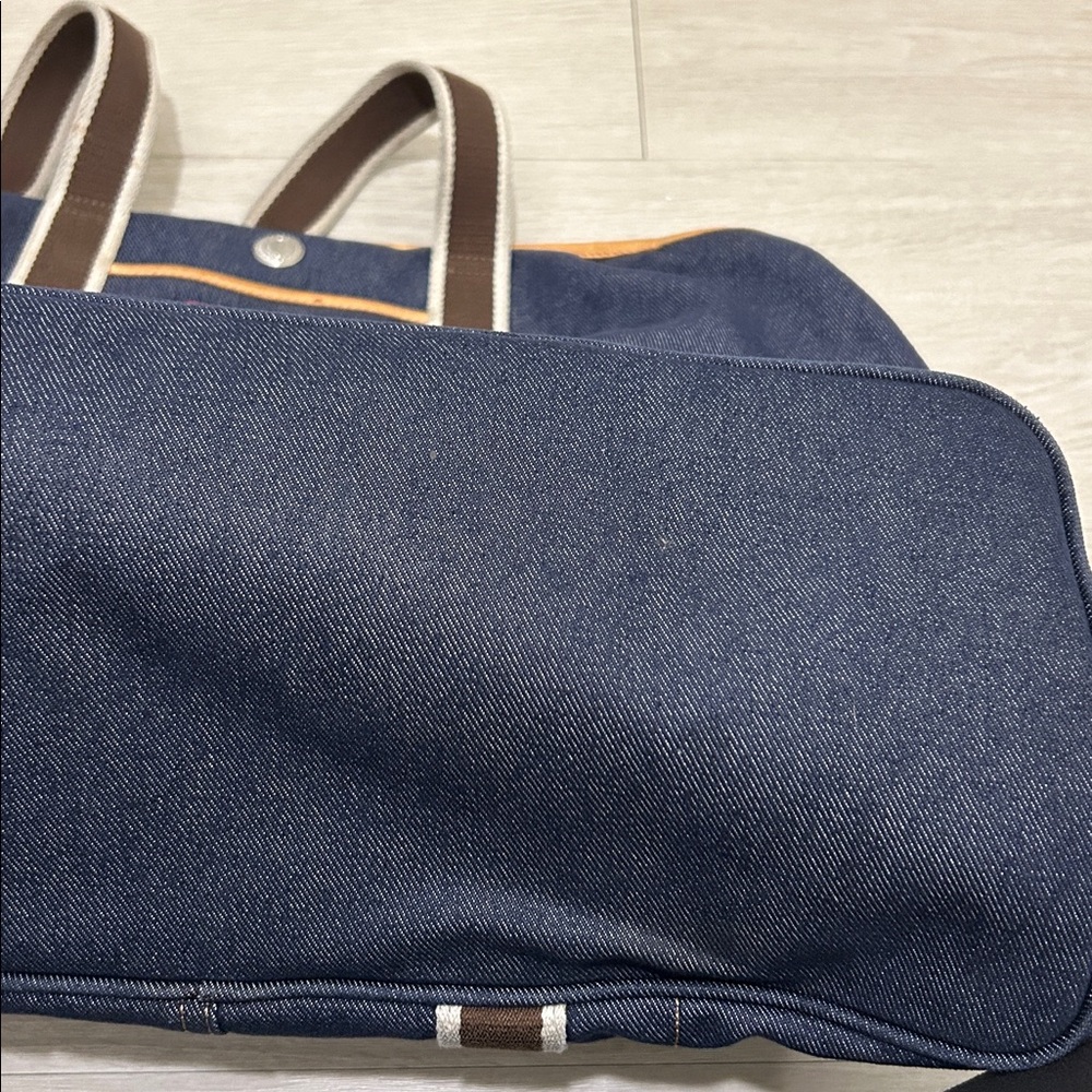 Coach Vintage Hampton Blue Denim Weekender Tote - Picture 15 of 16